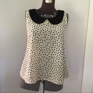 Classic polka dot tank